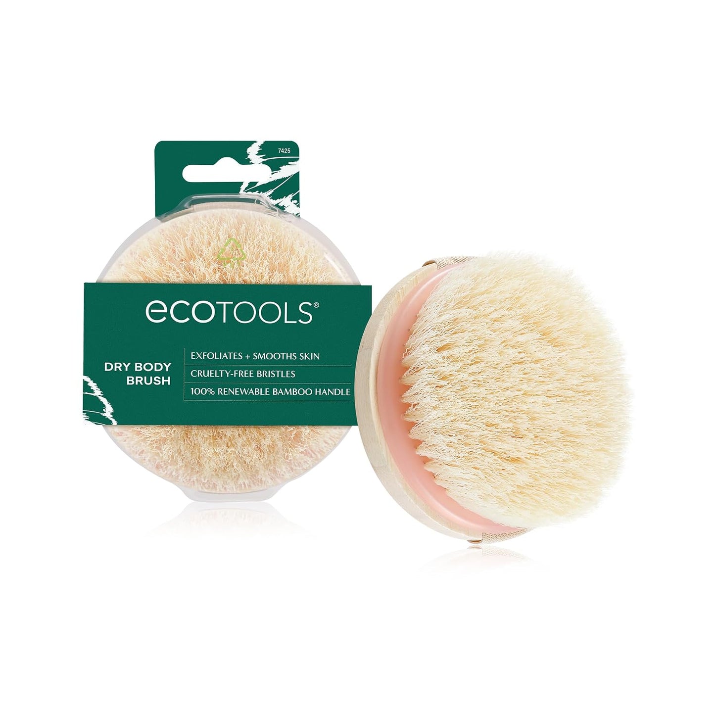 Dry Body Brush for Dry Brushing, Smooth Skin, 1 Count
